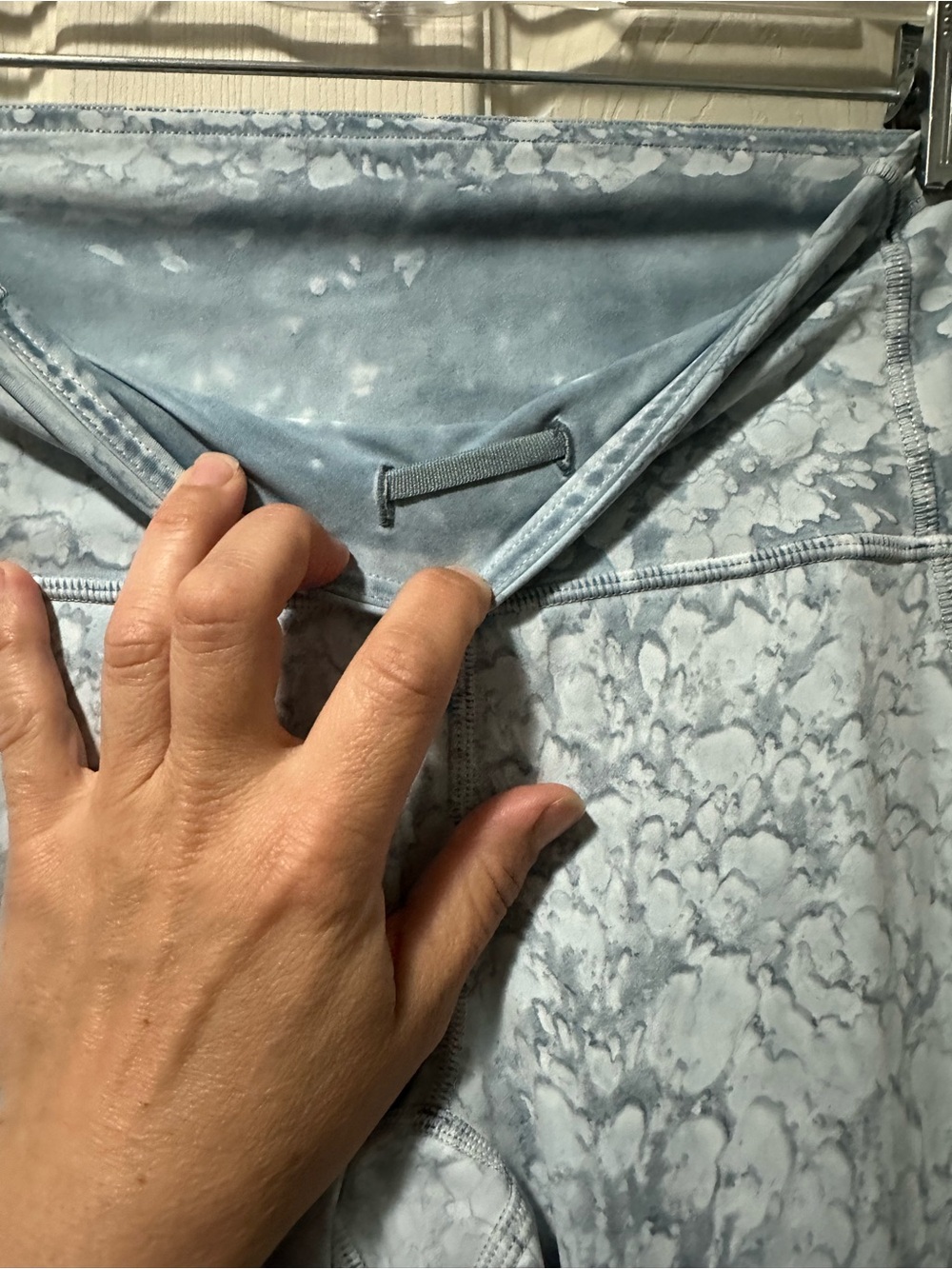 lululemon Light Blue tye dye Leggings with Side Pockets - Picture 5 of 7